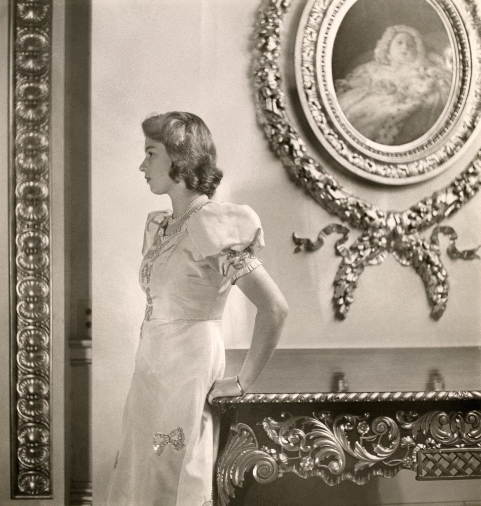 Detail of Princess Elizabeth at Buckingham Palace by Cecil Beaton