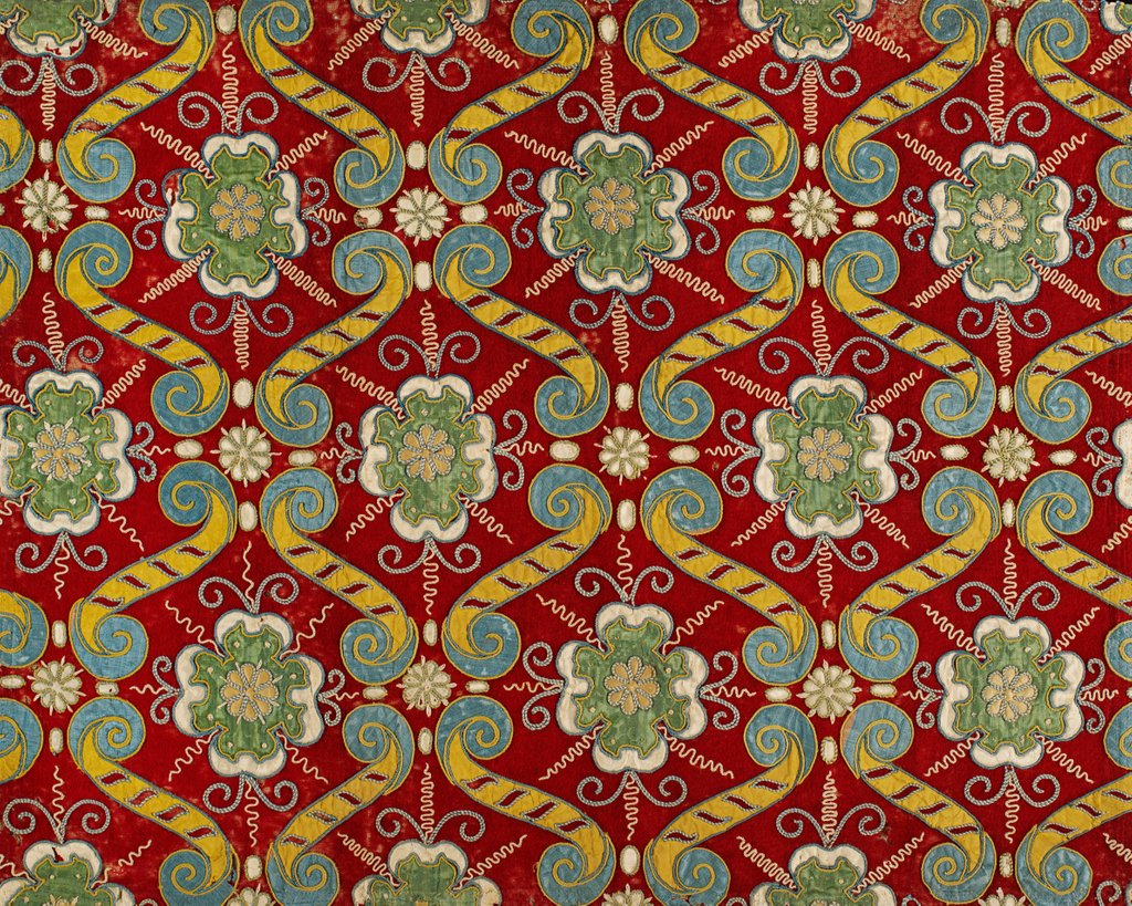 Detail of Hanging decorated with Tudor roses by Unknown
