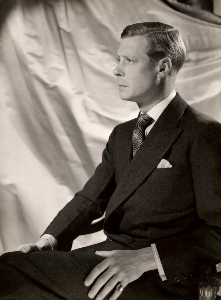 Detail of The Duke of Windsor seated in profile by Cecil Beaton
