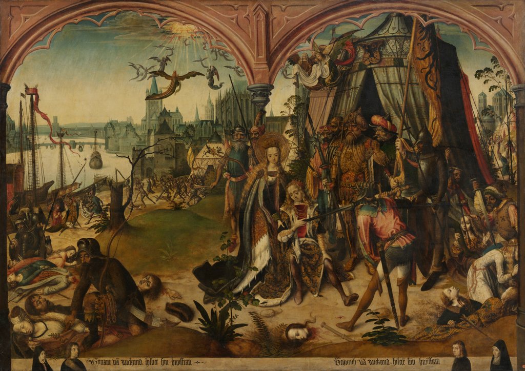 Detail of The Martyrdom of St. Ursula and the 11,000 Virgins by Master of the St. Ursula Legend