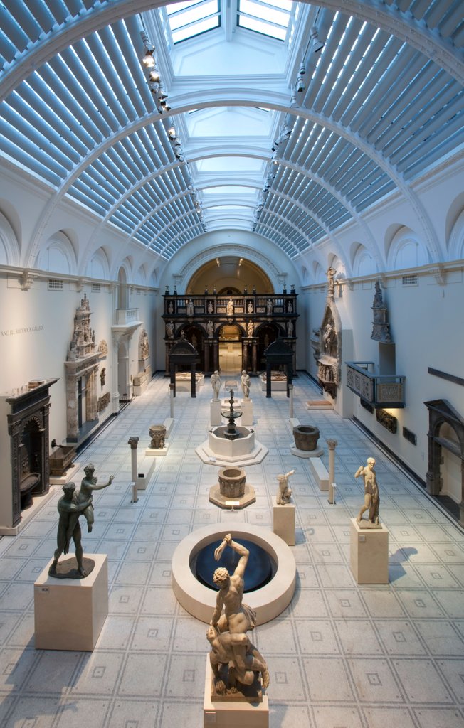 Detail of Medieval and Renaissance Galleries at the V&A Museum by V&A Photography Stuido