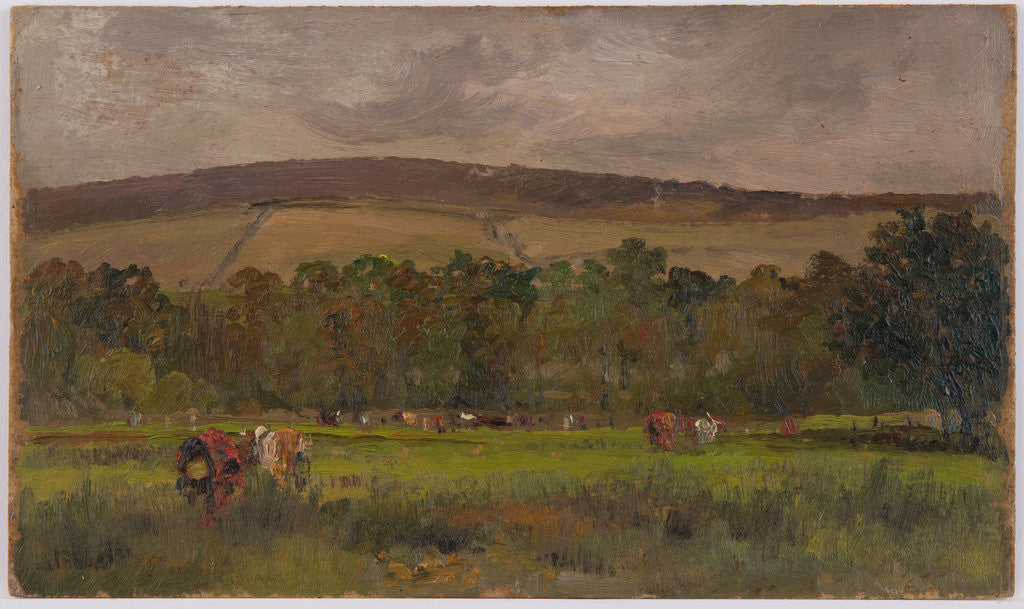 Detail of Pastoral landscape by John Miller Nicholson