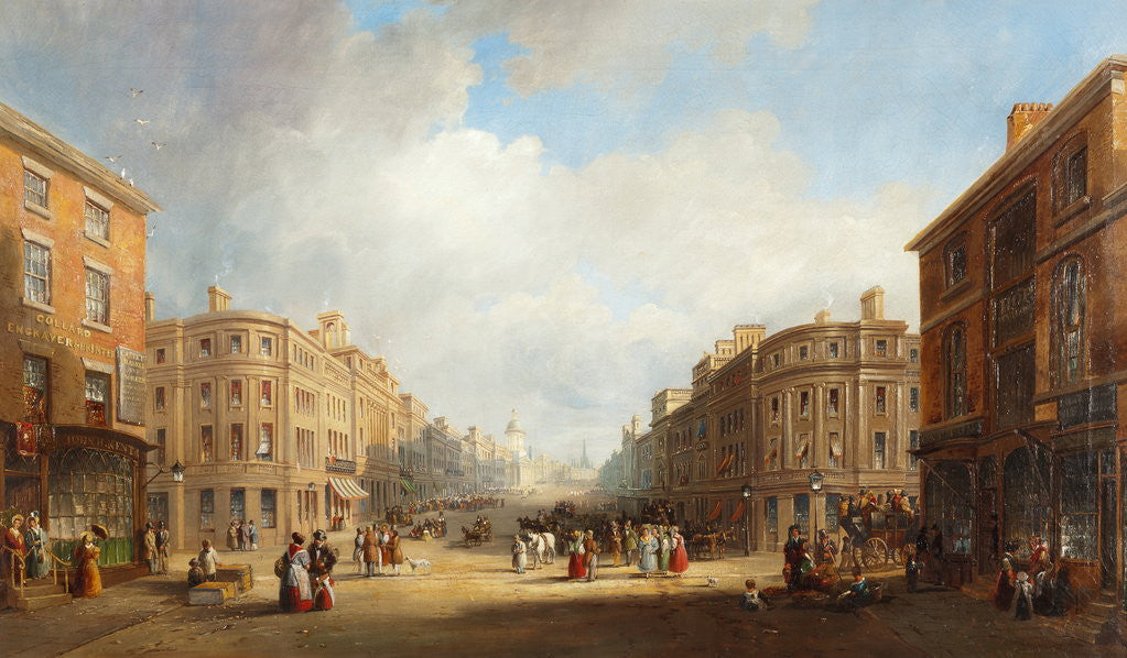 Detail of A Proposed Scheme for a New Street, Newcastle by John Wilson Carmichael