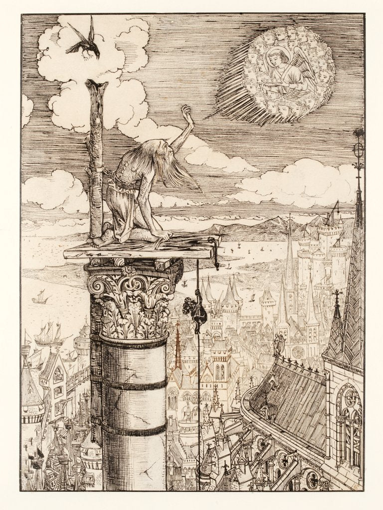 Detail of St. Simeon Stylites by William Burges