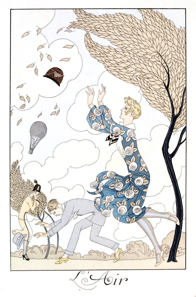 Detail of L' Air by George Barbier