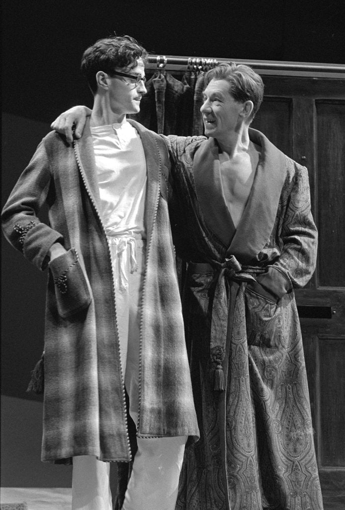 Detail of Paul Rhys and Ian McKellen in Martin Sherman's Bent at the National Theatre by Douglas H. Jeffery