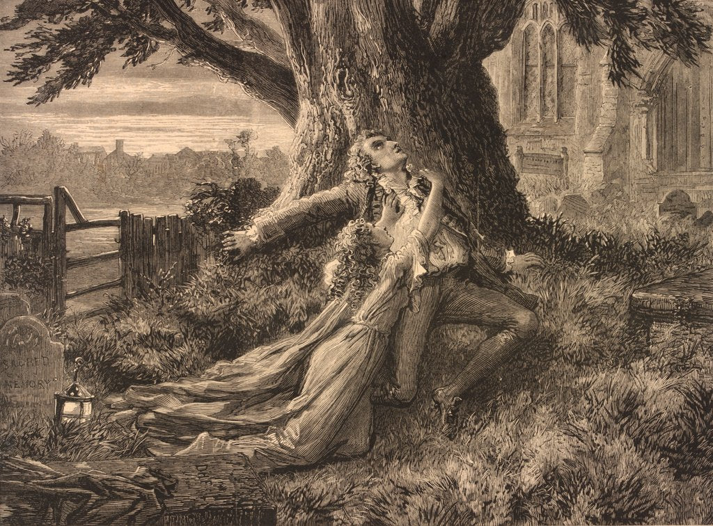 Detail of Scene from Eugene Aram at the Lyceum Theatre by Anonymous