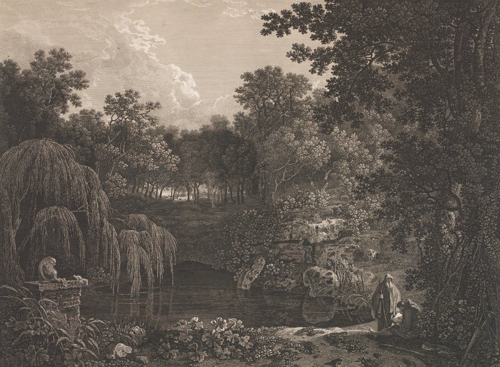 Detail of Solitude by William Woollett