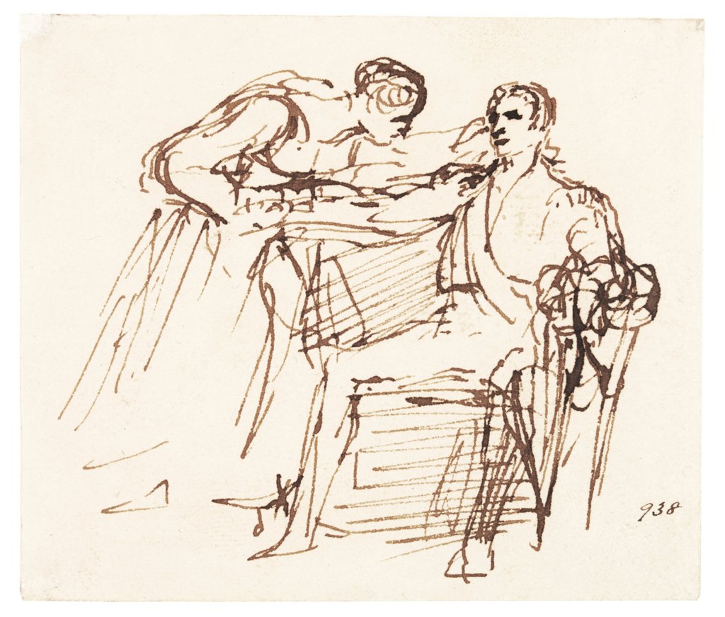 Detail of News from Waterloo by David Wilkie