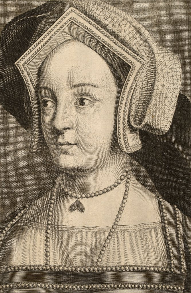 Detail of Three quarter profile portrait of Queen Mary I by Unknown