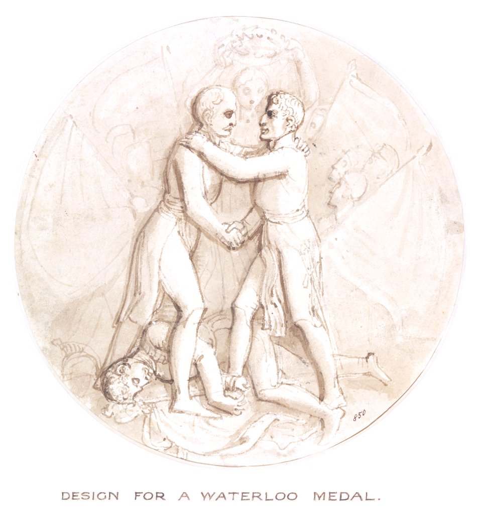 Detail of Design for a Waterloo Medal by Thomas Stothard