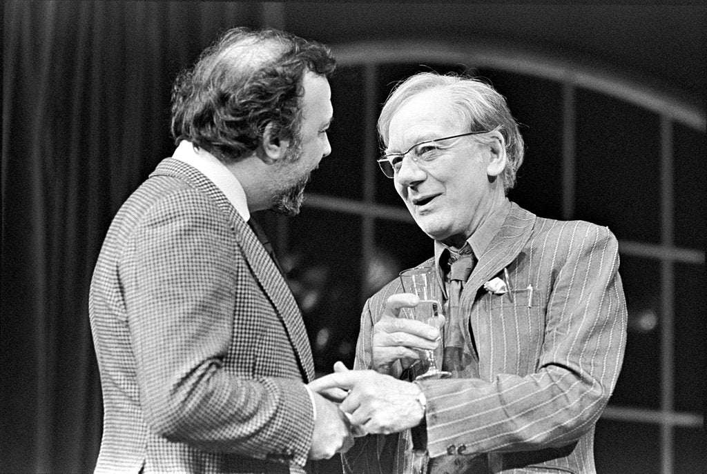 Detail of Ralph Richardson in Harold Pinter's No Man's Land at the Old Vic Theatre by Douglas H. Jeffery
