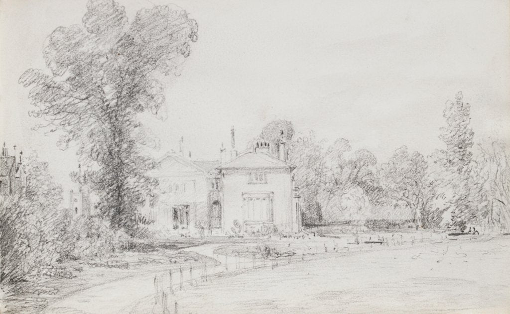 Detail of Drawing depicting a cottage by John Constable