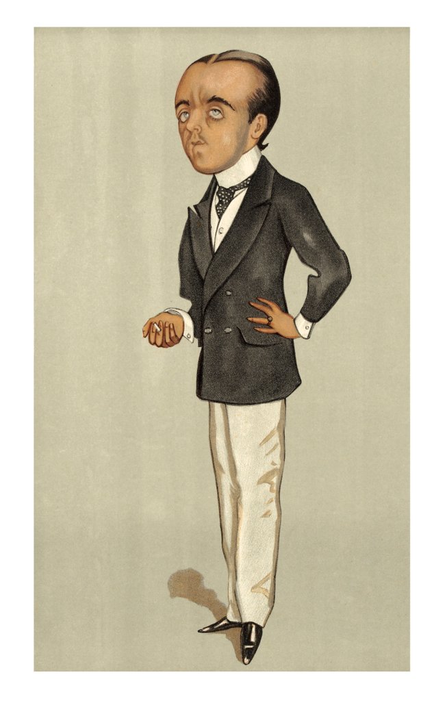 Detail of Max, caricature of Max Beerbohm by Walter Richard Sickert