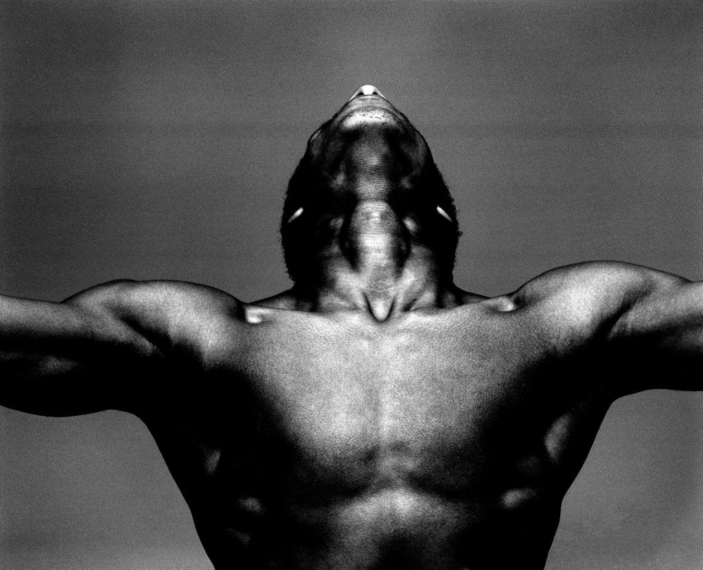 Detail of Iain Freeman, London Contemporary Dance School student by Anthony Crickmay