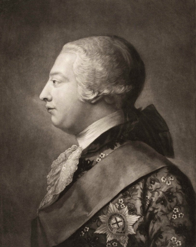 Detail of George III by Jeremiah Meyer
