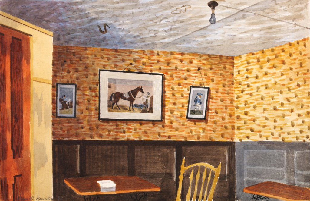 Detail of The Smoke Room, Ashopton Inn, Kenneth Rowntree by Kenneth Rowntree