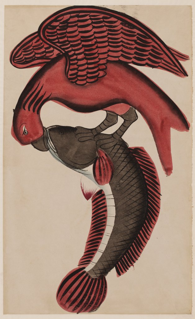 Detail of Eagle holding a fish by Unknown