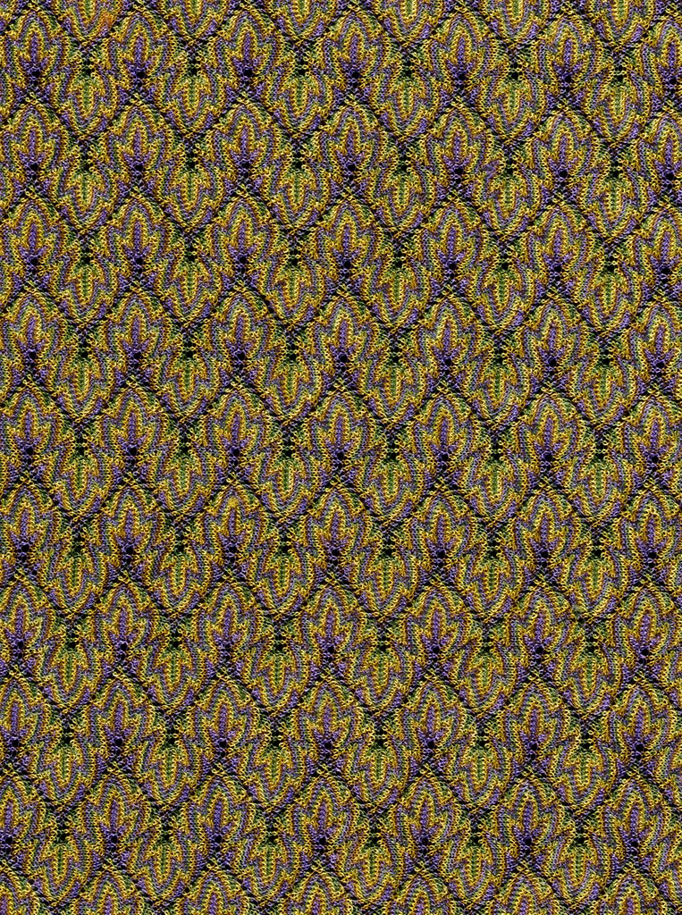 Detail of Shawl in yellow, green and purple by Unknown
