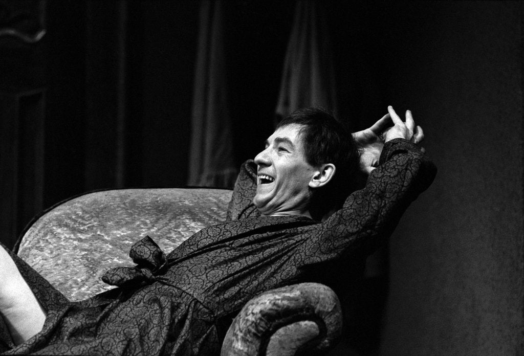 Detail of Ian McKellen in Martin Sherman's Bent, at the Royal Court Theatre by Douglas H. Jeffery