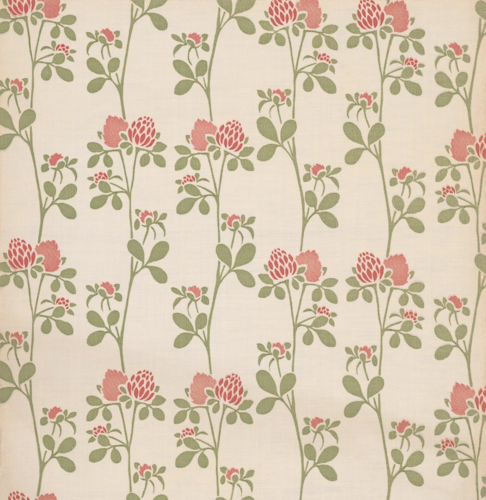 Detail of Clover, furnishing fabric by Anonymous