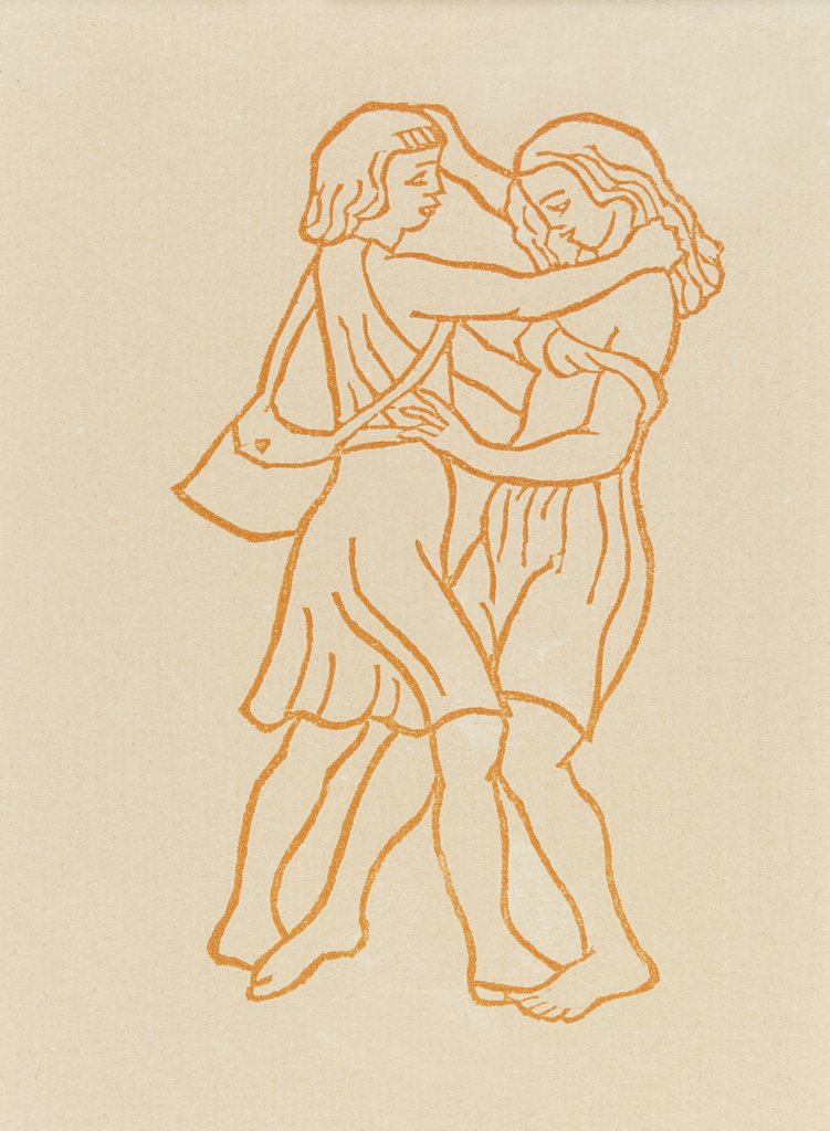 Detail of Girls dancing by Aristide Maillol