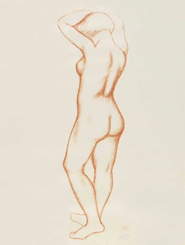 Detail of Female nude by Aristide Maillol