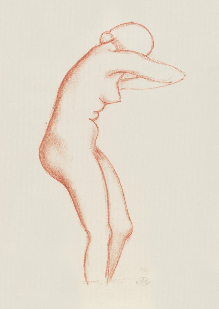 Detail of Female nude by Aristide Maillol