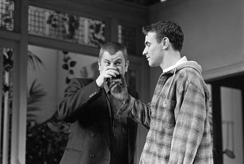 Detail of Kenneth MacDonald and Joe Duttine in Kevin Elyot's My Night with Reg at the Criterion Theatre by Douglas H. Jeffery