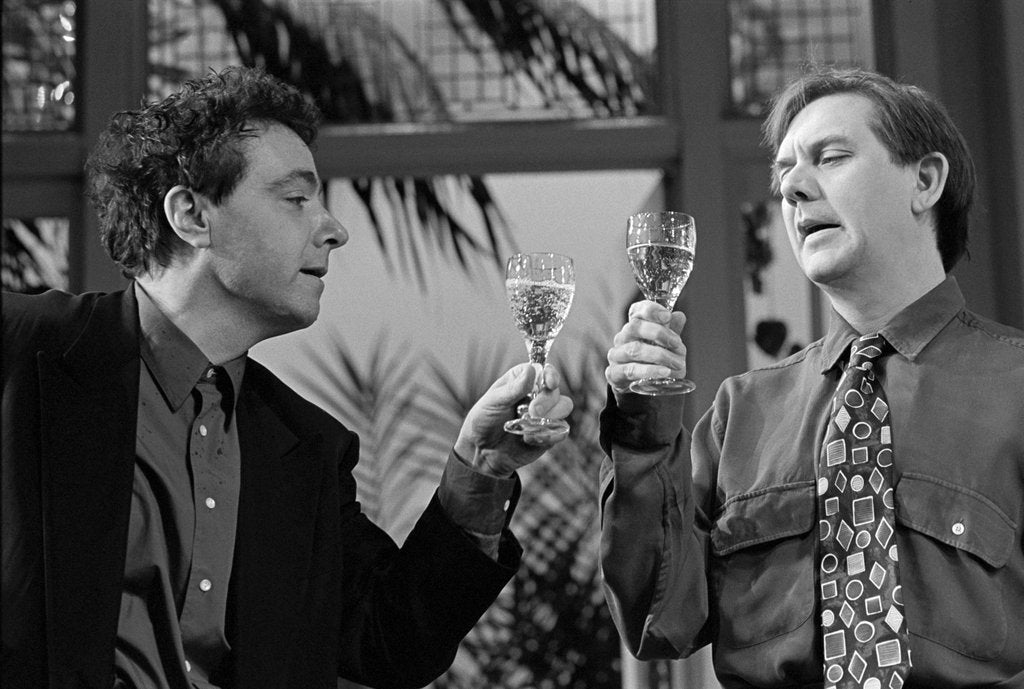 Detail of John Sessions and David Bamber in Kevin Elyot's My Night with Reg at the Criterion Theatre by Douglas H. Jeffery