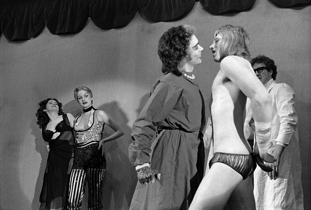 Detail of Patricia Quinn, Nell Campbell, Tim Curry and Rayner Bourton in Richard O'Brien's The Rocky Horror Show, at the Royal Court Theatre by Douglas H. Jeffery