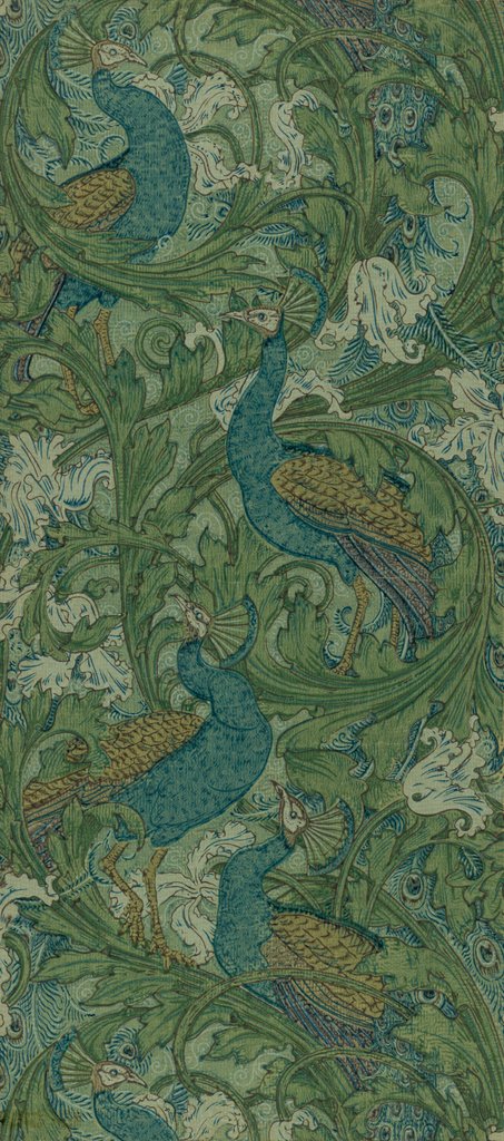 Detail of Peacock Garden by Anonymous