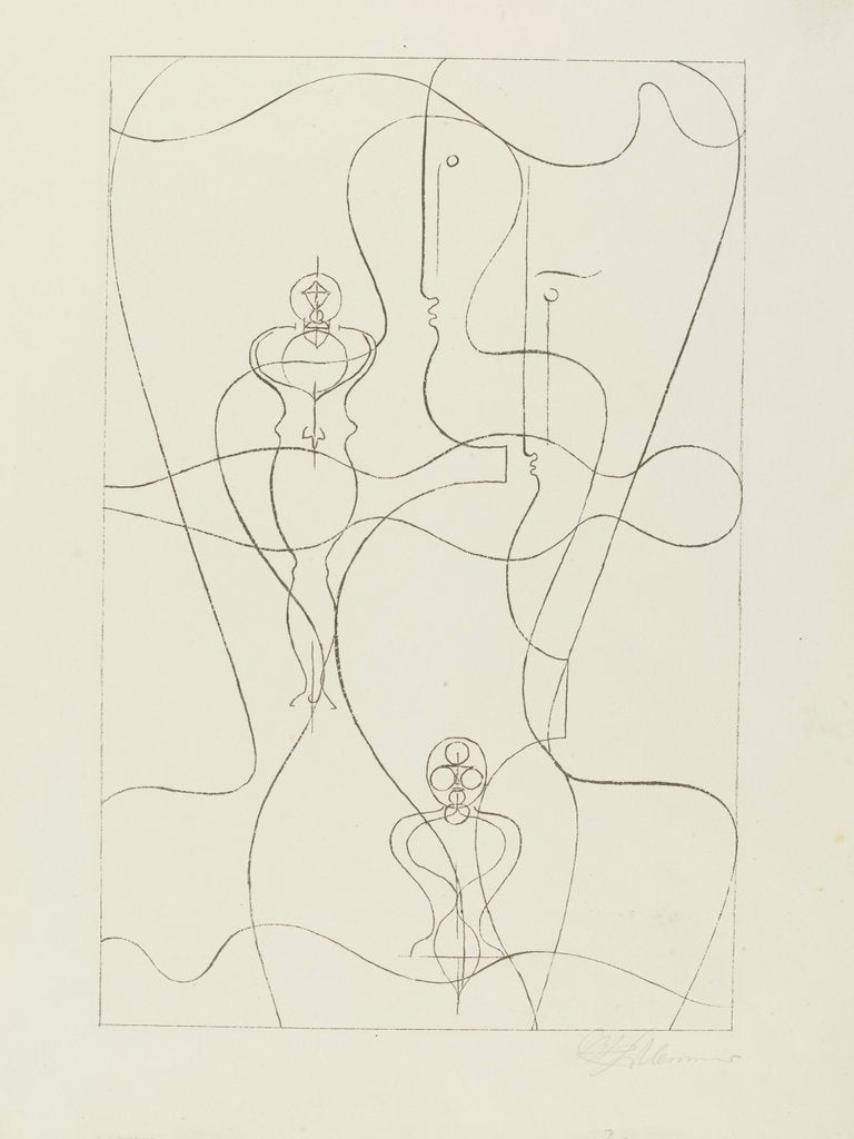 Detail of Figurenplan by Oskar Schlemmer