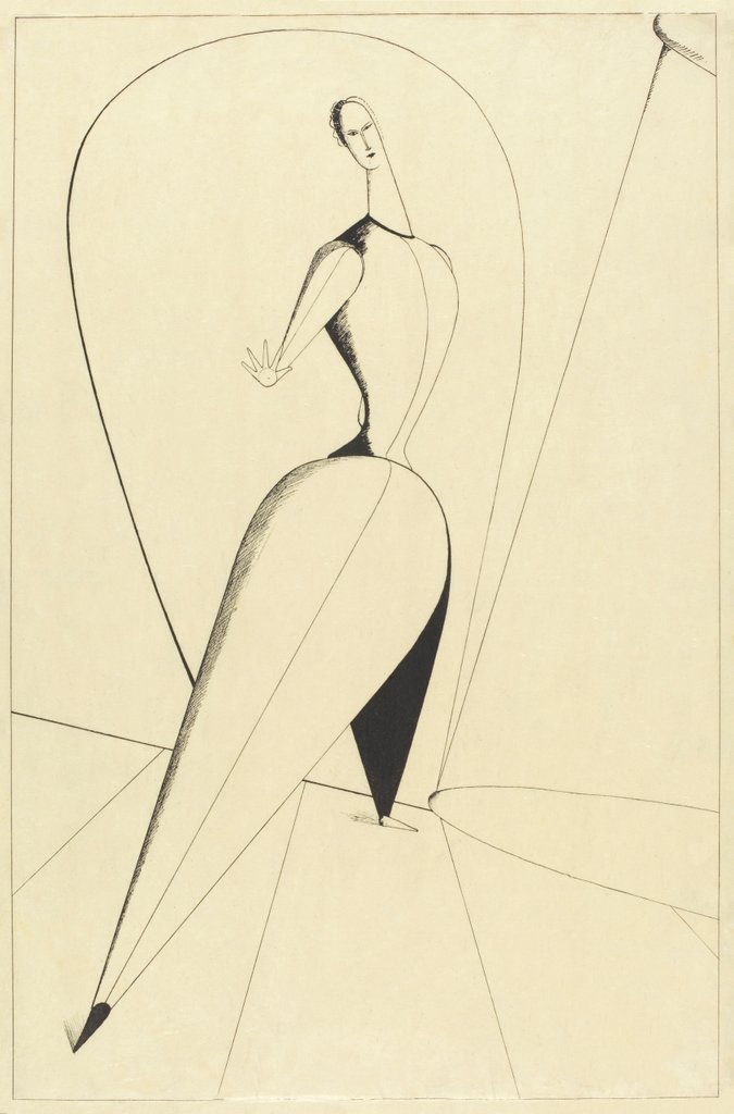 Detail of TŠnzerin by Oskar Schlemmer
