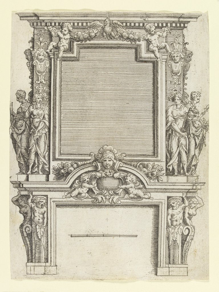 Detail of Design for chimney piece by Pierre Collot