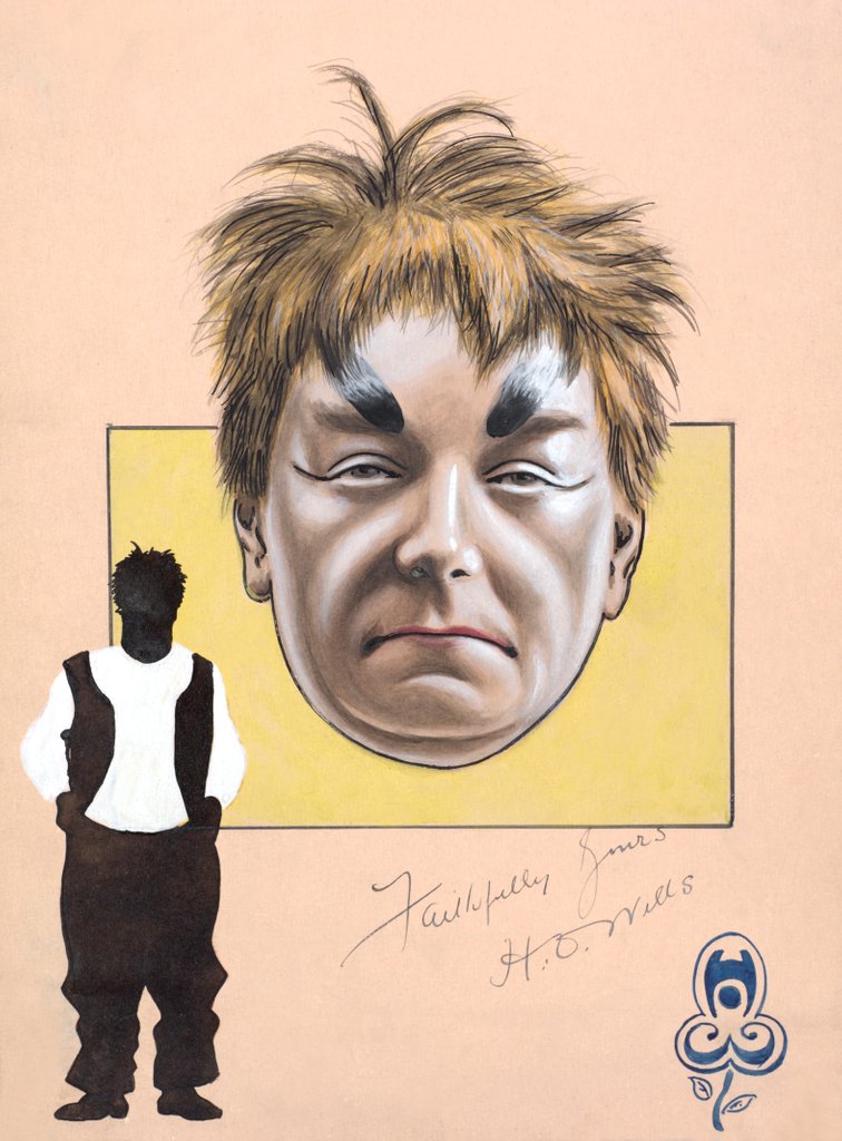 Detail of H.O. Wills caricature by George Harold Cooke