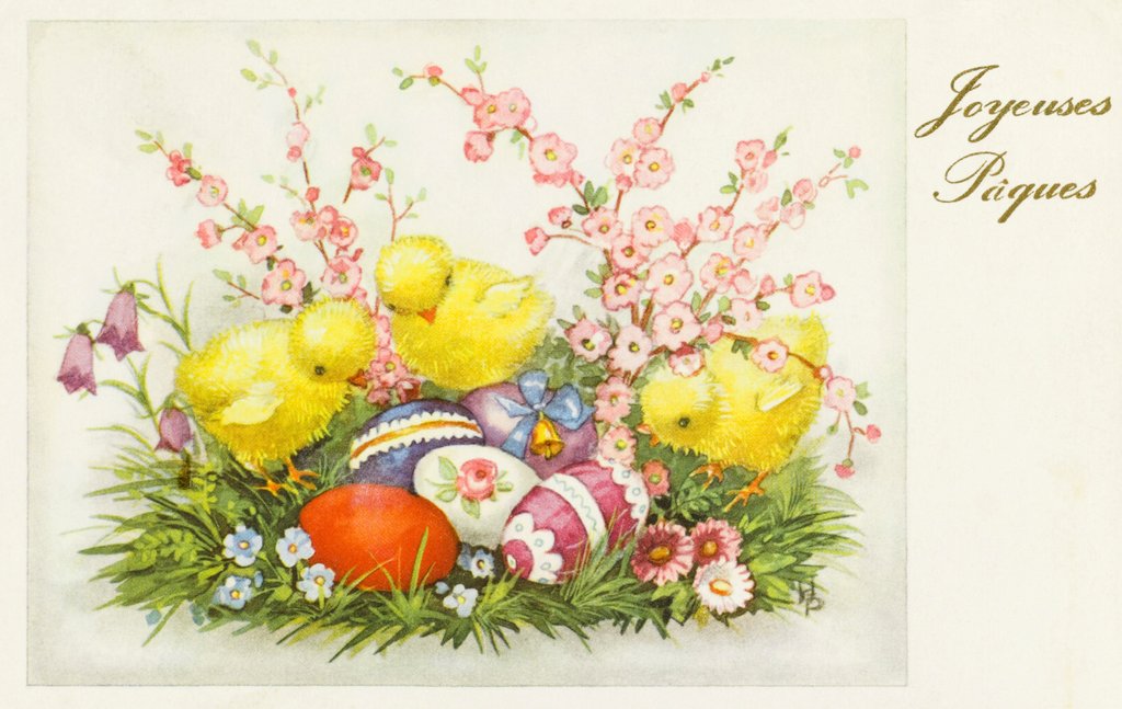Detail of Easter greeting card by Unknown