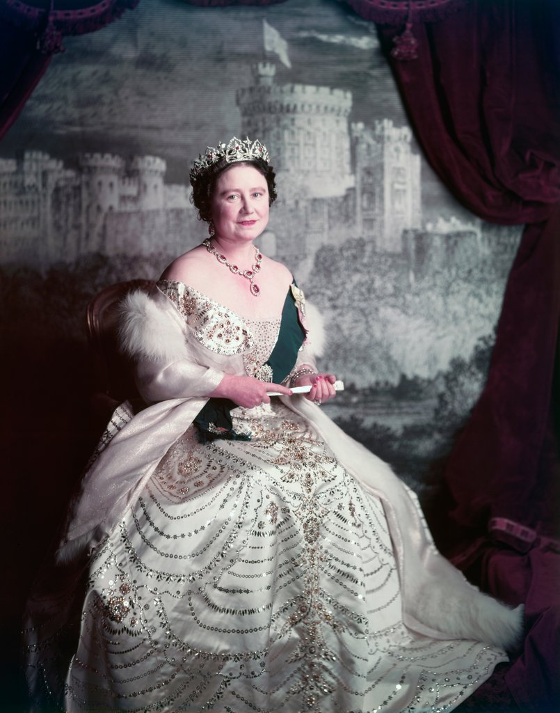 Detail of Queen Elizabeth, the Queen Mother by Cecil Beaton