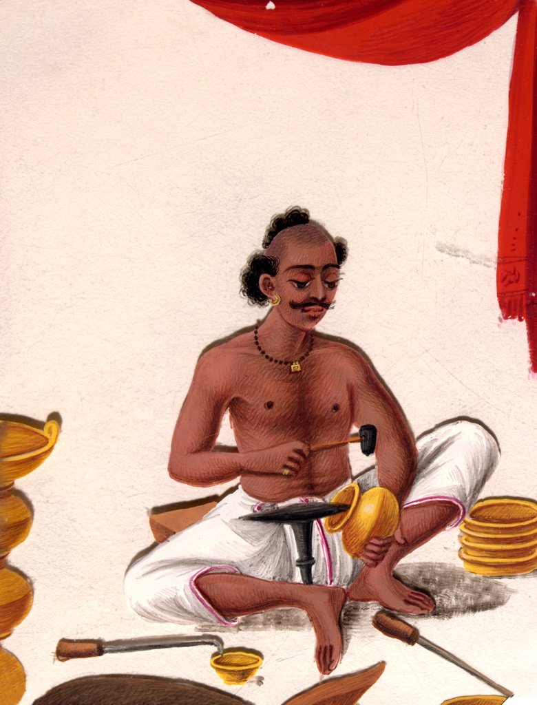 Detail of Brass-worker by Unknown