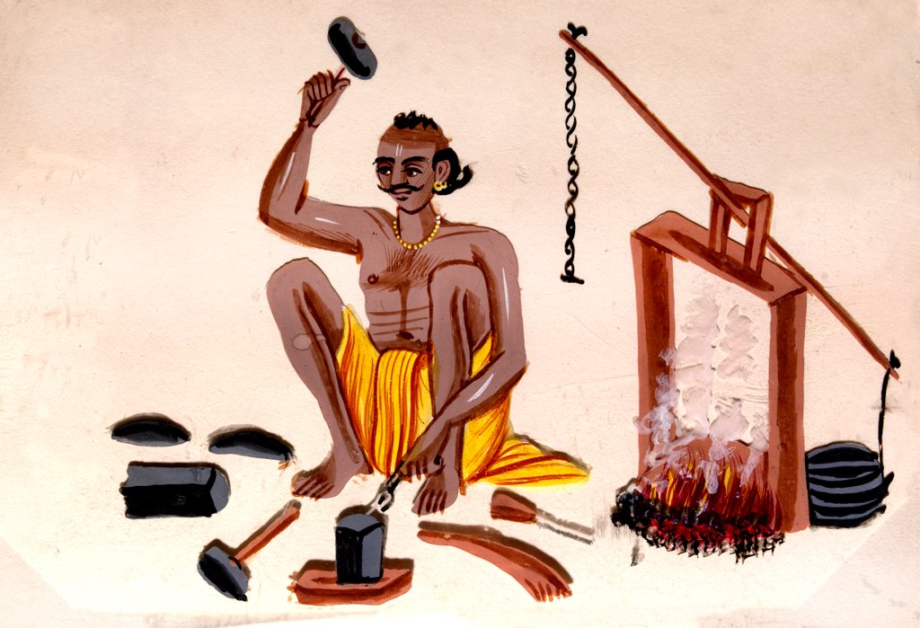 Detail of Blacksmith by Unknown