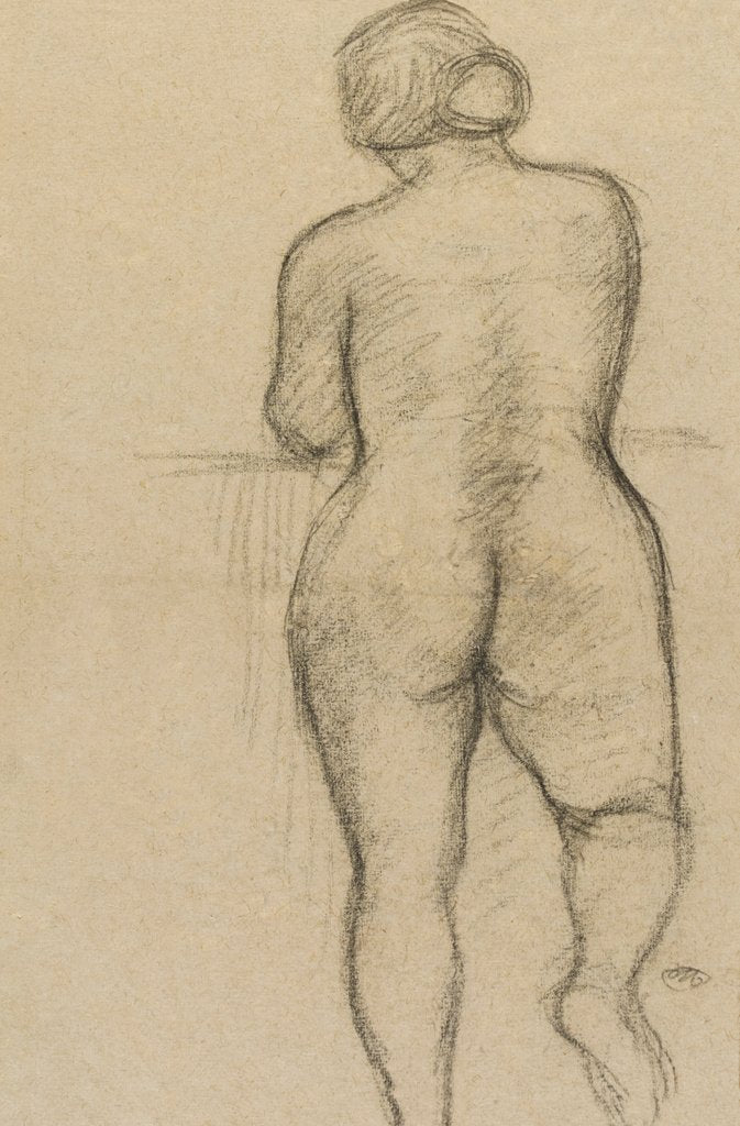 Detail of Life drawing of female nude by Aristide Maillol