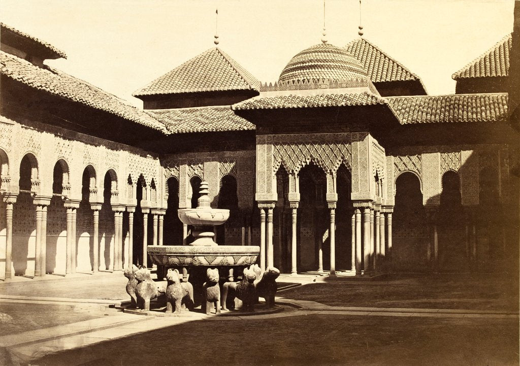 Detail of Court of the Lions at the Alhambra by unknown