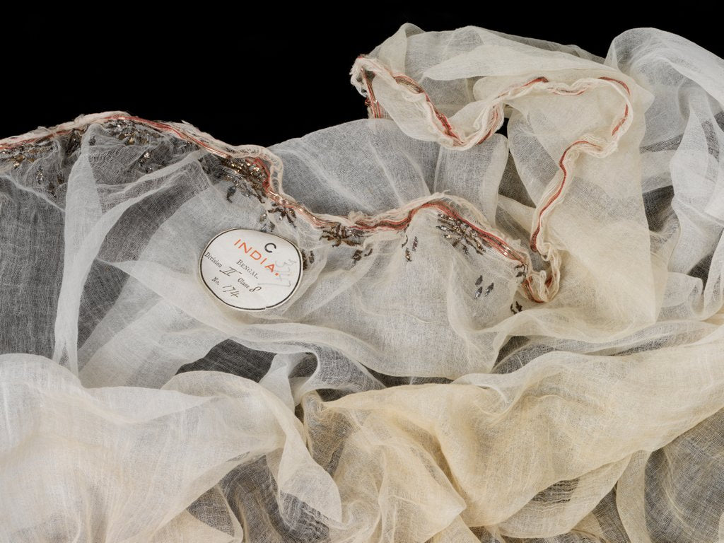 Detail of Woven muslin by Unknown