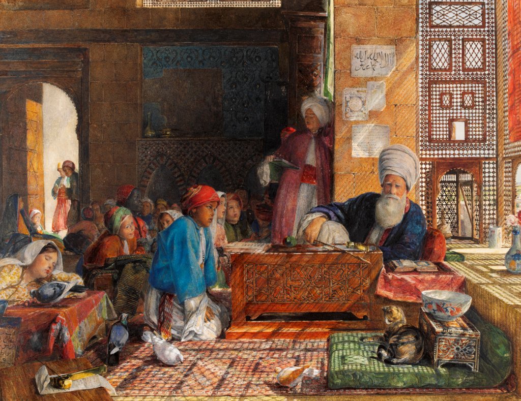 Detail of Interior of a school in Cairo by John Frederick Lewis