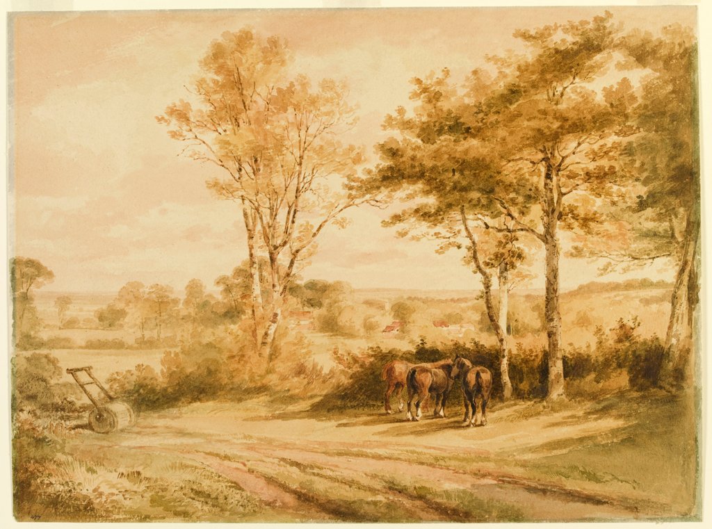 Detail of Landscape by Henry Edridge