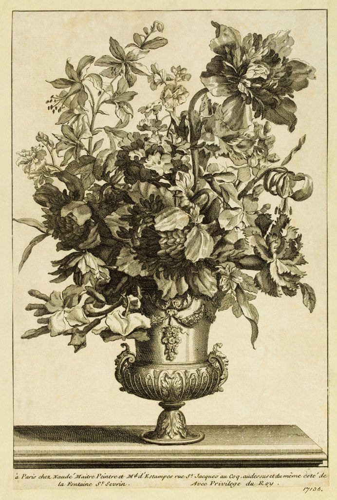 Detail of Vase and flowers by Unknown