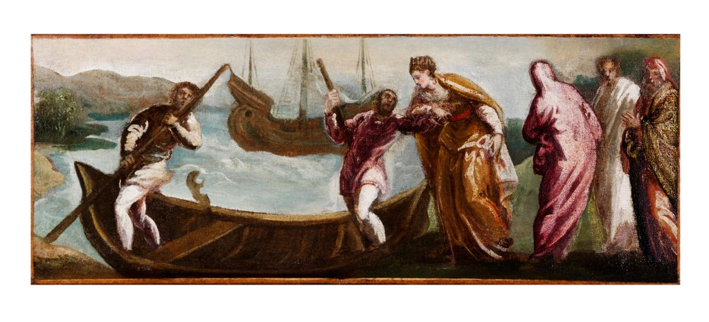 Detail of The Embarkation of Saint Helena to the Holy Land by Jacopo Tintoretto