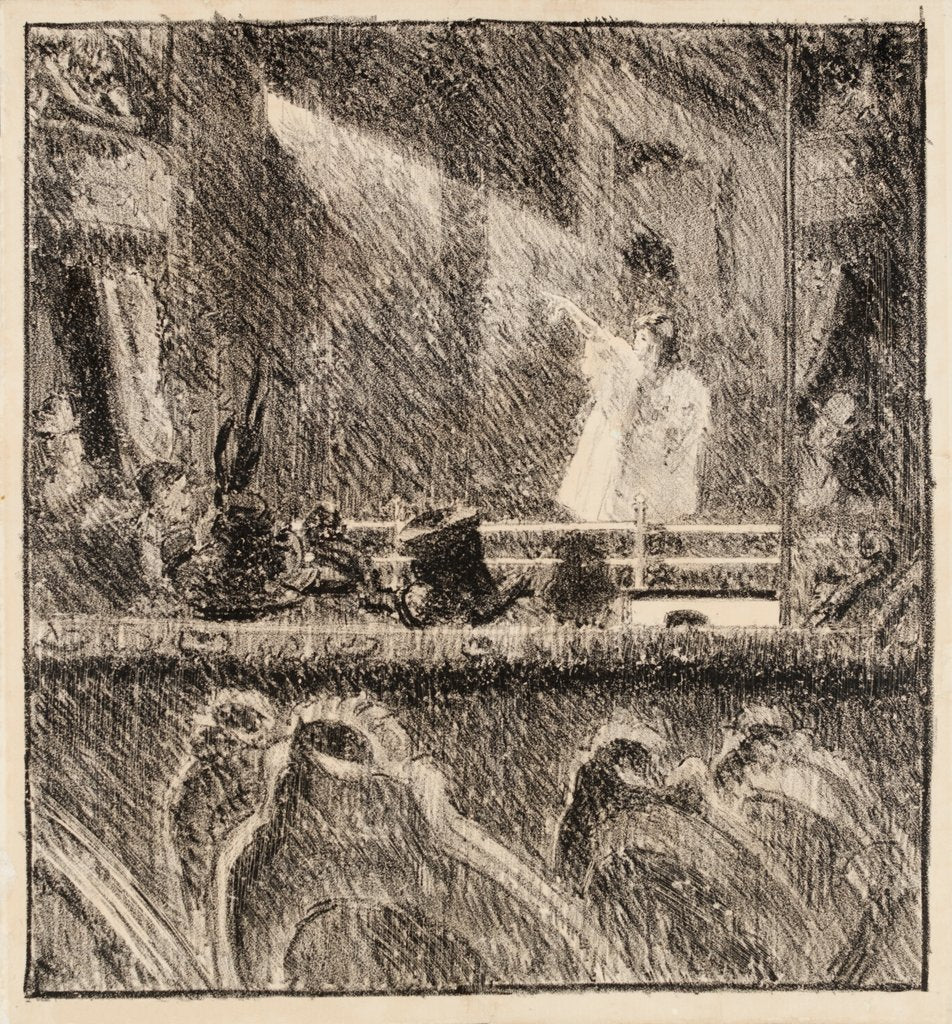 Detail of A singer at the Old Bedford by Walter Richard Sickert