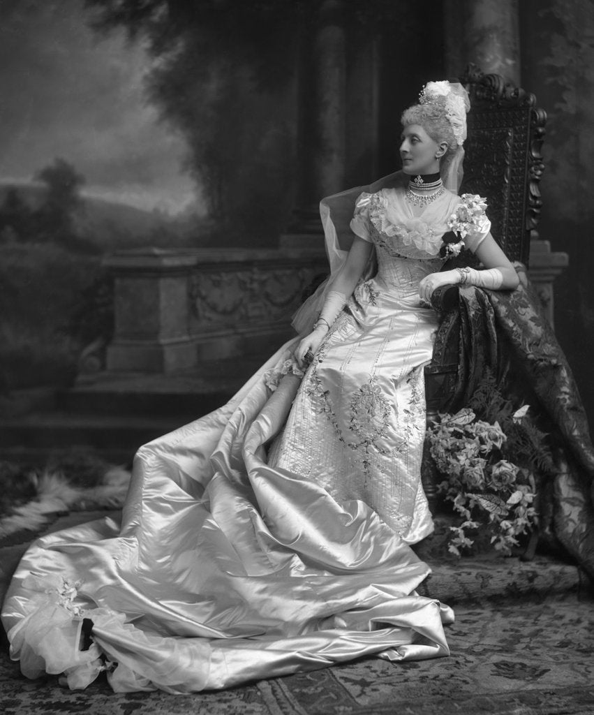 Detail of Mrs Joseph Thomas Firbank, later Lady Firbank by Lafayette Portrait Studios