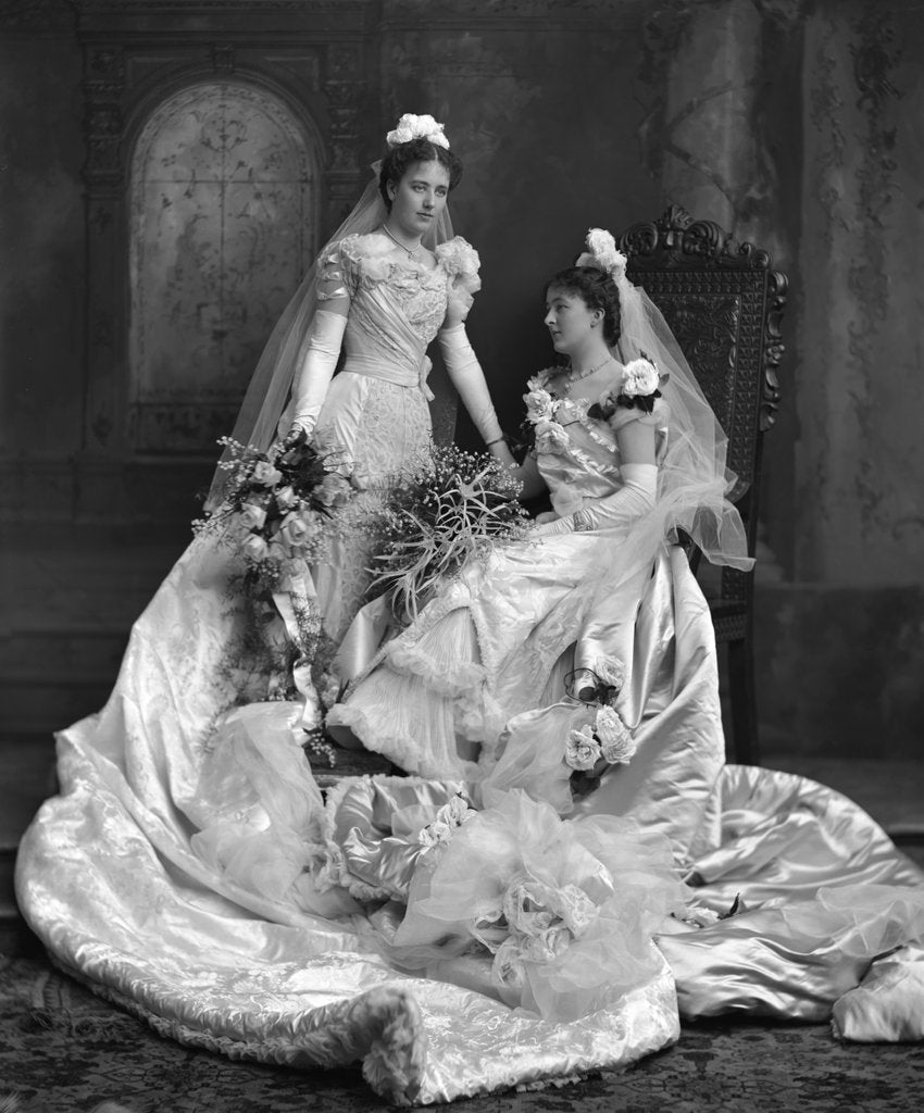 Detail of Lady White and Mrs. Percy Curtis by Lafayette Portrait Studios